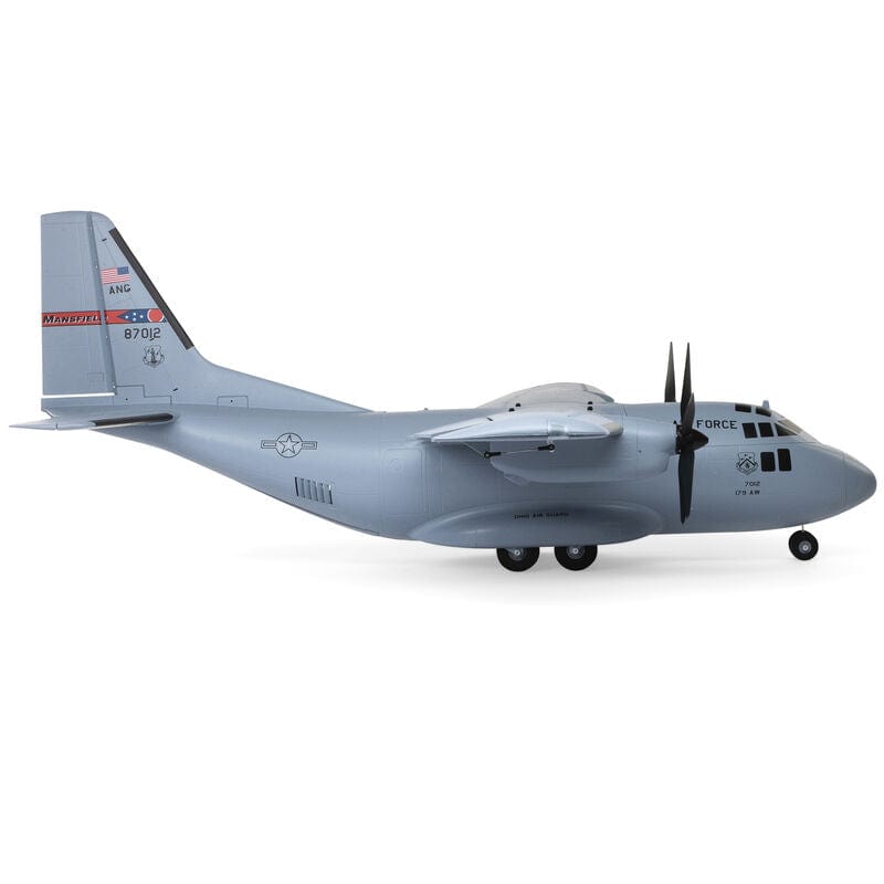 [Dış] E-flite EC-1500 Twin 1.5m - Stüdyo çekimi, sol yandan detaylı gövde