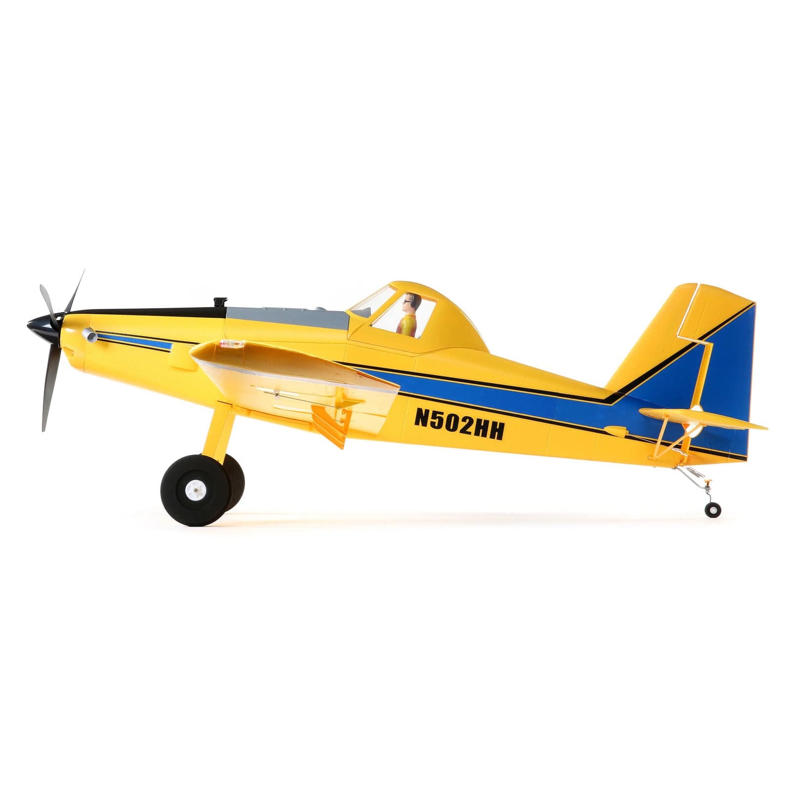 [Dış] E-Flite Air Tractor 1.5m BNF - Sol yan profil görünümü, N502HH tescil numarası