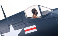 [Detay] E-flite F4U-4 Corsair 1.2m - Kokpit ve pilot figürü yakın çekim