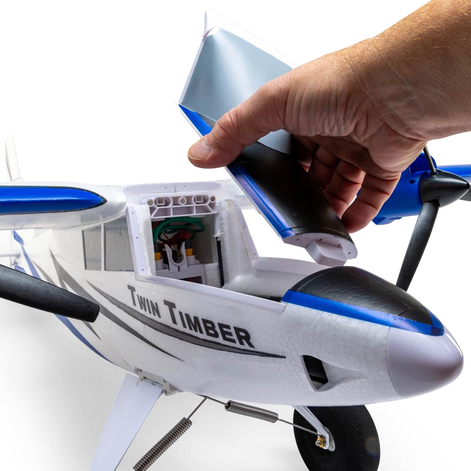 [Motor] E-Flite Twin Timber 1.6m - Batarya bölmesi kapağı açılış ve elektronik erişim