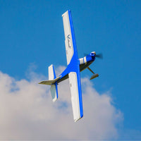 [Havada] E-Flite Valiant 1.3m BNF Basic - Dik tırmanış, mavi gökyüzü ve bulutlar