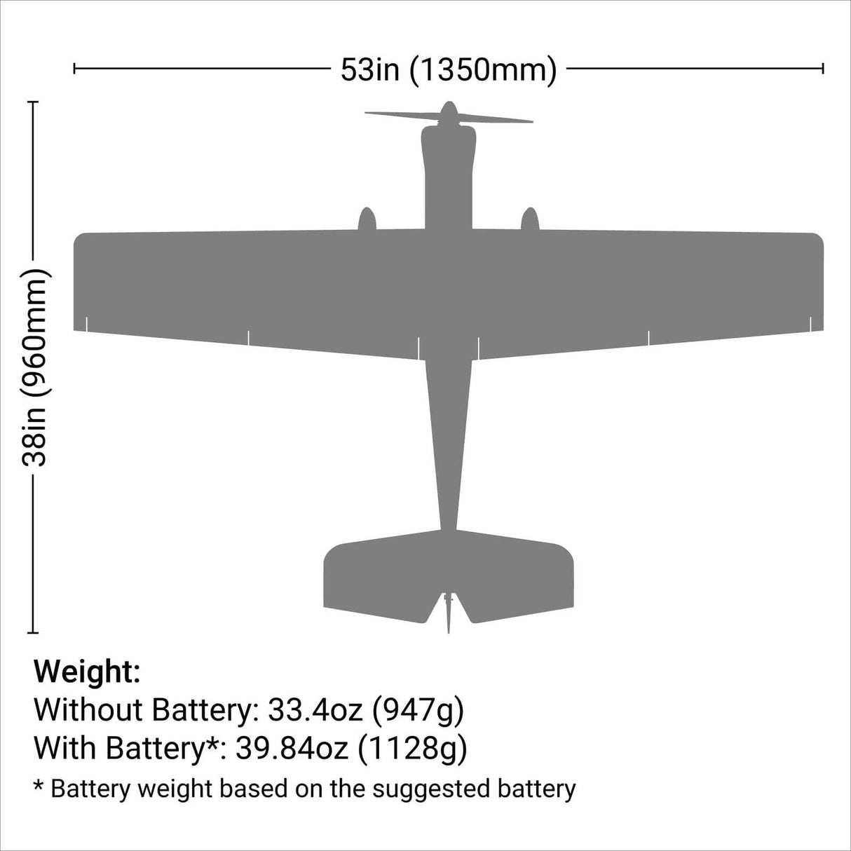 E-Flite Valiant 1.3m BNF Basic - AS3X/SAFE Select