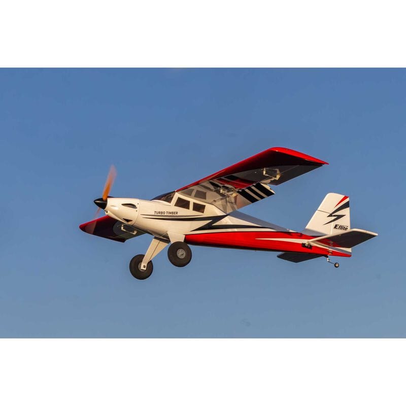 [Havada] E-flite Turbo Timber SWS 2.0m - Açık havada düz uçuş, pervane dönüyor