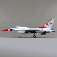 [Dış] E-flite F-16 Thunderbirds 70mm EDF - Sol yandan profil görünüm, stüdyo çekimi