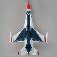 [Dış] E-flite F-16 Thunderbirds 70mm EDF - Alttan görünüm, lacivert boya ve iniş takımları