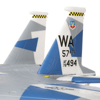 [Detay] E-flite F-15 Eagle 64mm EDF - ikiz kuyruk yakın çekim, WA birlik armaları