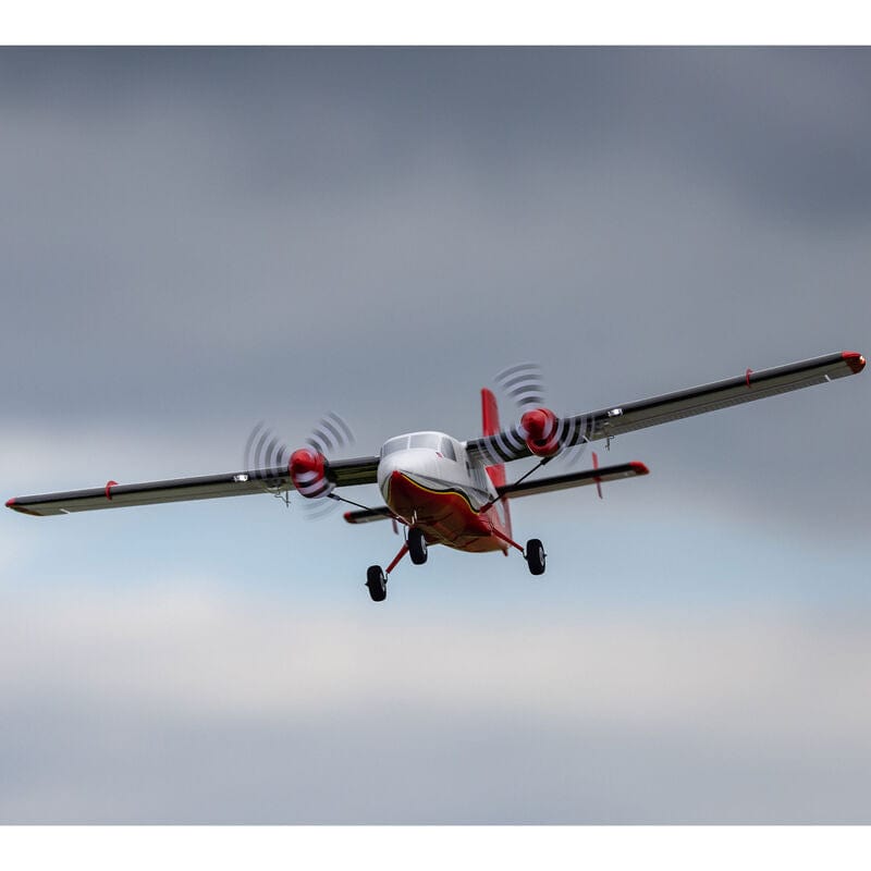 [Havada] E-Flite UMX Twin Otter BNF Basic - Bulutlu gökyüzünde önden yaklaşma