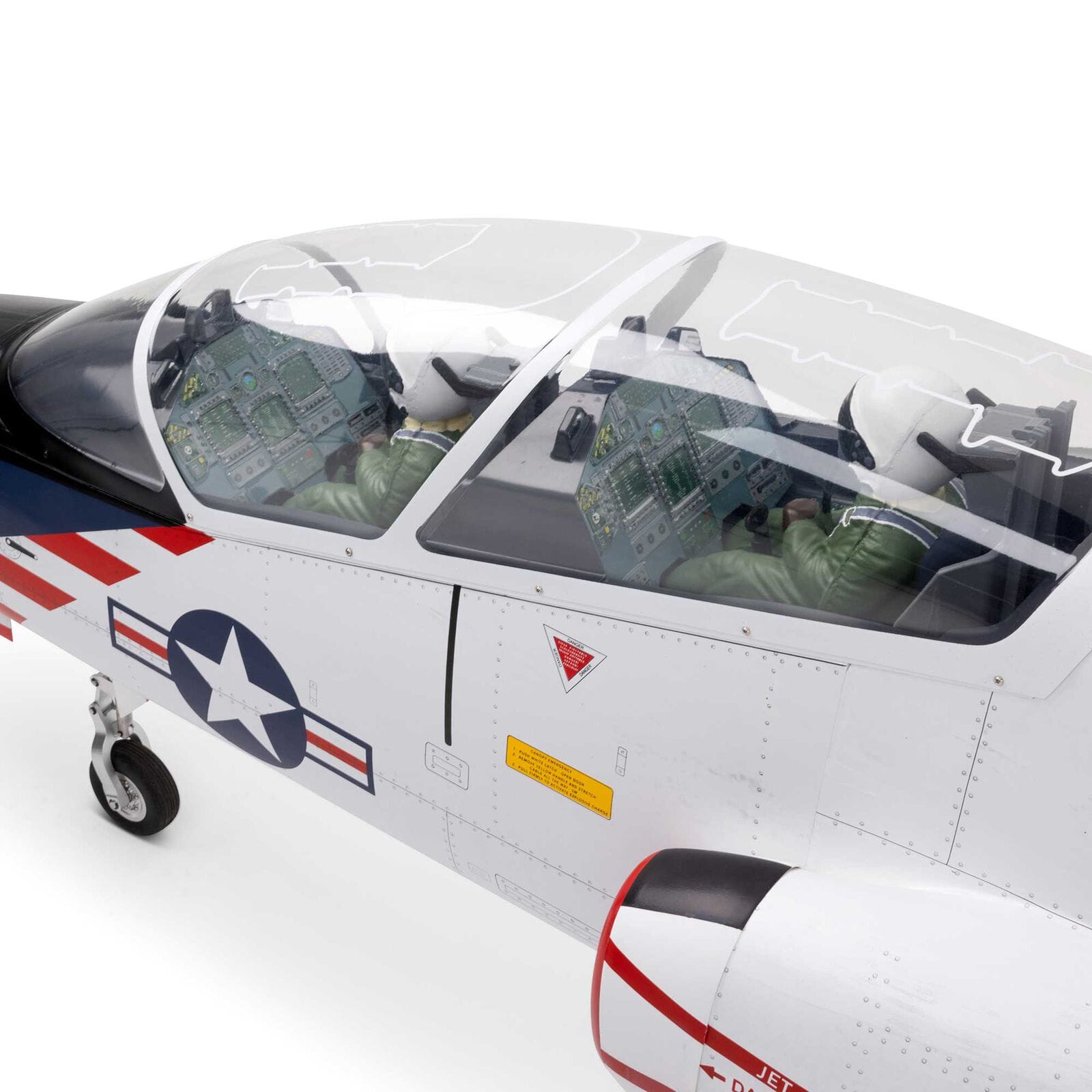 [Detay] Hangar 9 Hawk T-45 ARF - Kokpit ve pilot figürü, açık kabin kapağı