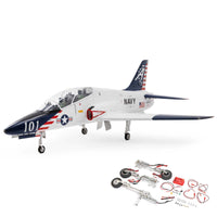 [Dış] Hangar 9 Hawk T-45 ARF - Ana ürün görünümü, iniş takımı parçalarıyla