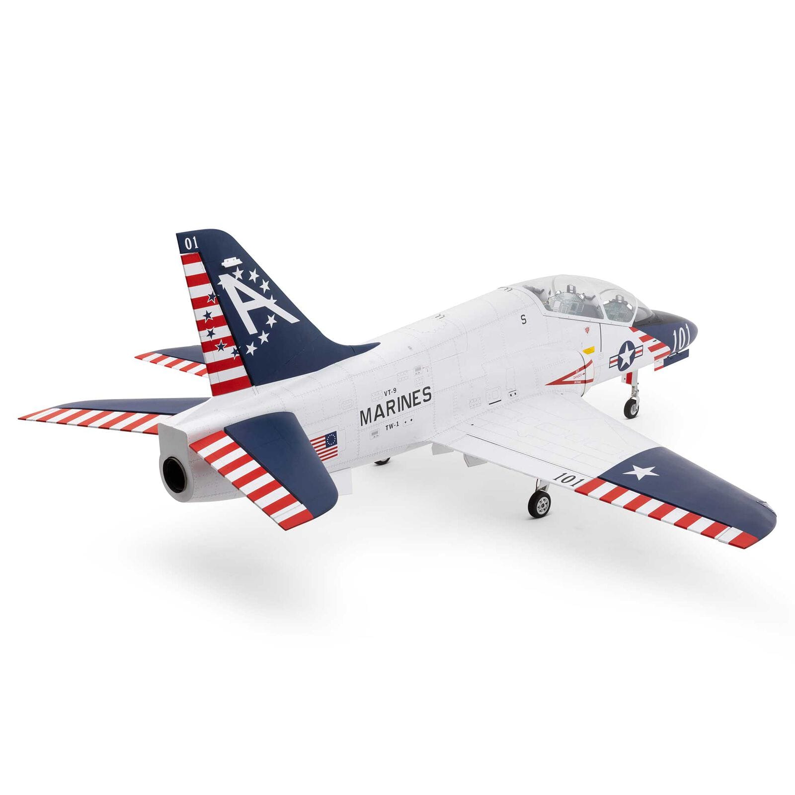 [Dış] Hangar 9 Hawk T-45 ARF - 3/4 arka açı, Marines boyama deseni