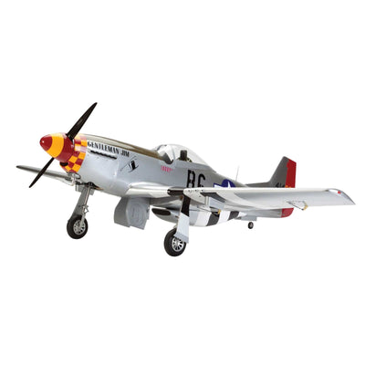 [Dış] Hangar 9 P-51D Mustang 60cc ARF 89" - stüdyo 3/4 ön görünüm