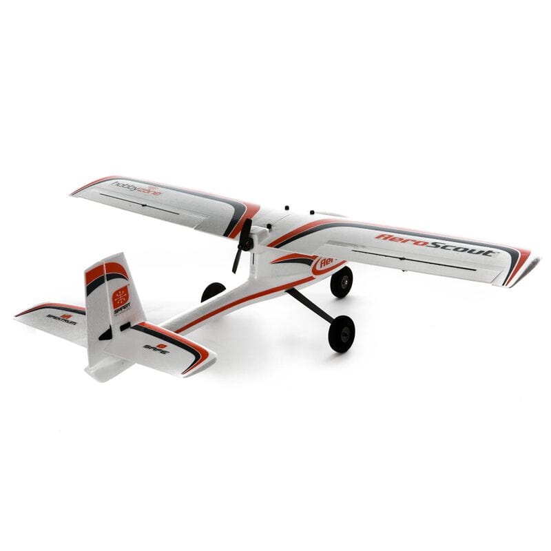 [Dış] HobbyZone AeroScout S 2 1.1m - Stüdyo çekimi, sol arka açıdan görünüm