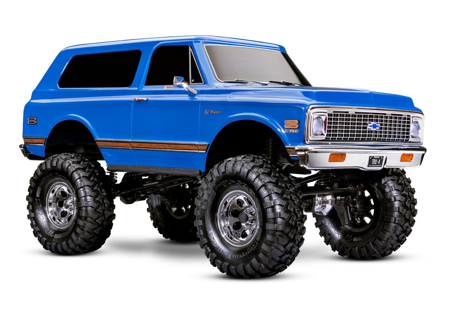 [Dış] Traxxas K5 Blazer Combo - mavi stüdyo yan-ön görünüm