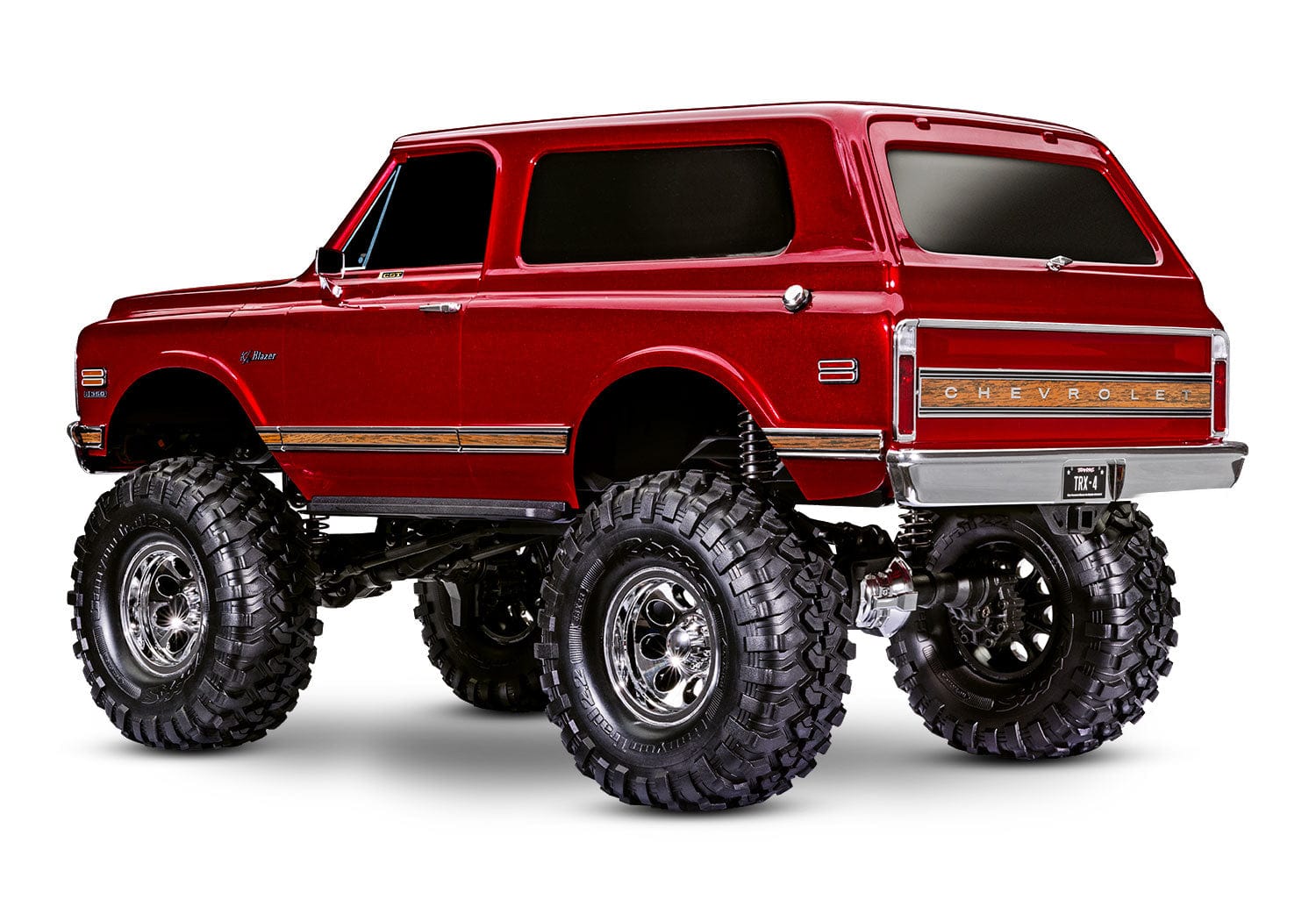 [Dış] Traxxas K5 Blazer Combo - kırmızı stüdyo arkadan görünüm