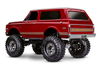 [Dış] Traxxas K5 Blazer Combo - kırmızı stüdyo arkadan görünüm