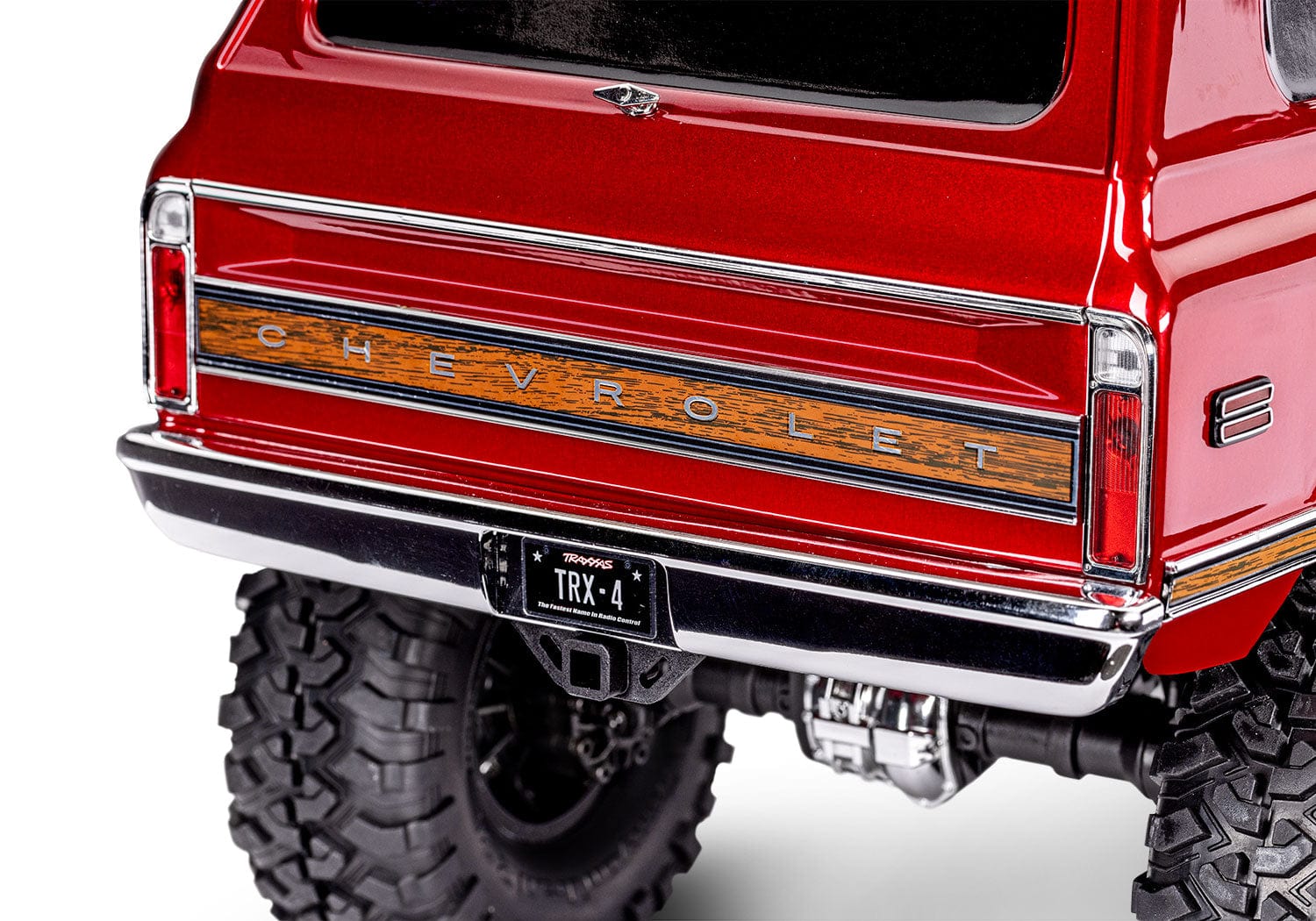 [Detay] Traxxas K5 Blazer Combo - arka kapı Chevrolet amblemi yakın çekim