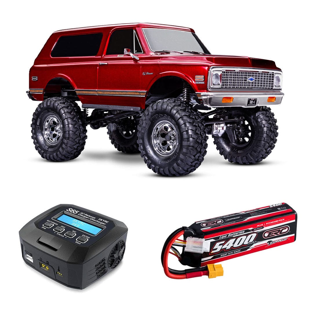 [Dış] Traxxas K5 Blazer Combo - kırmızı set şarj aleti ve LiPo batarya ile