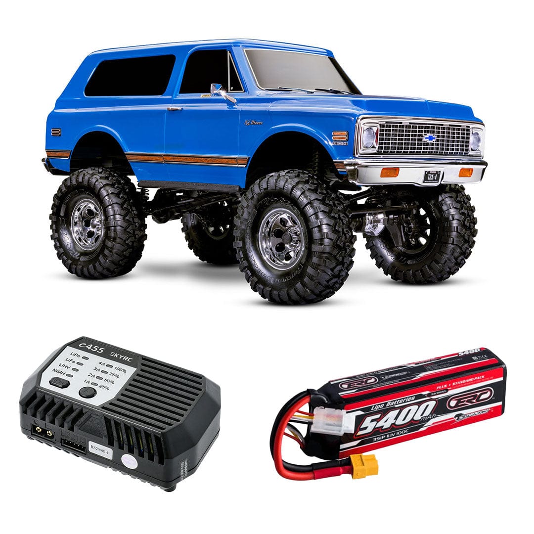 [Dış] Traxxas K5 Blazer Combo - mavi set şarj aleti ve LiPo batarya ile