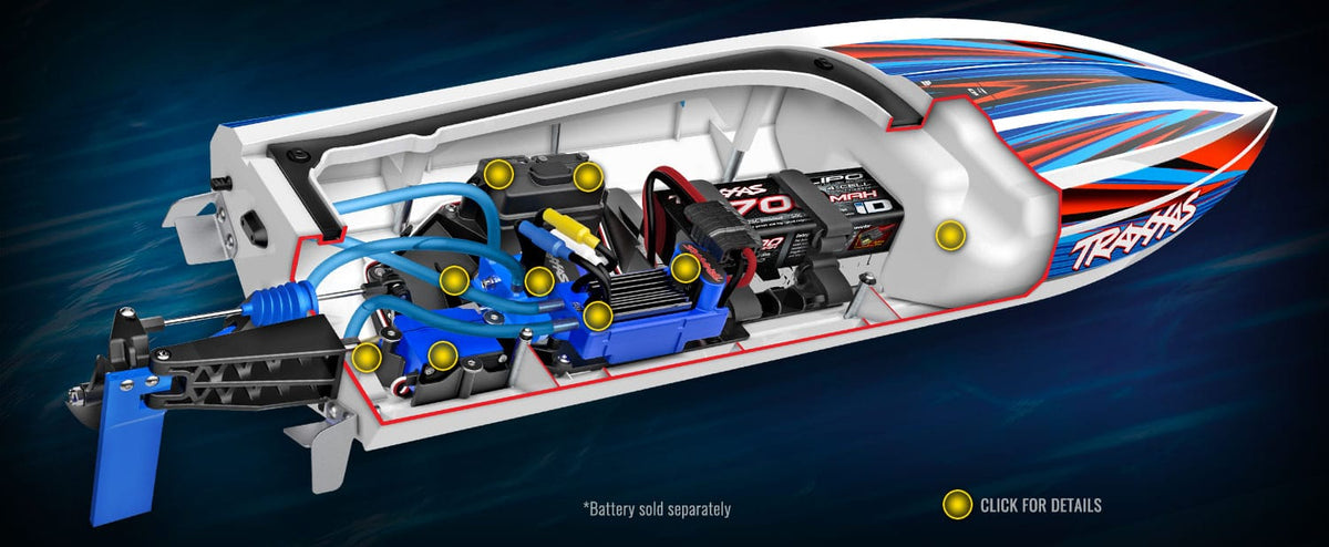 Traxxas Disruptor VXL-4S - iç yapı kesiti