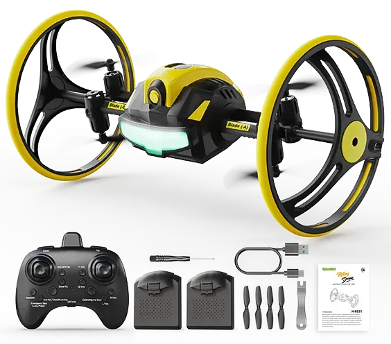 Wowitoys H4832 Rolling Drone 720P WiFi Kameralı - Yuvarlanan Tekerlekli Drone