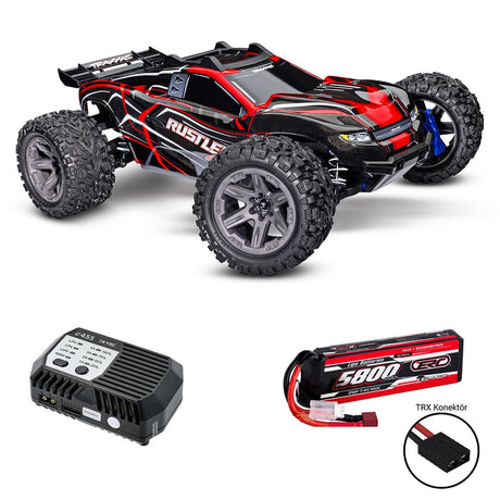 Traxxas Rustler 4x4 Brushless (2S Combo Paket)
