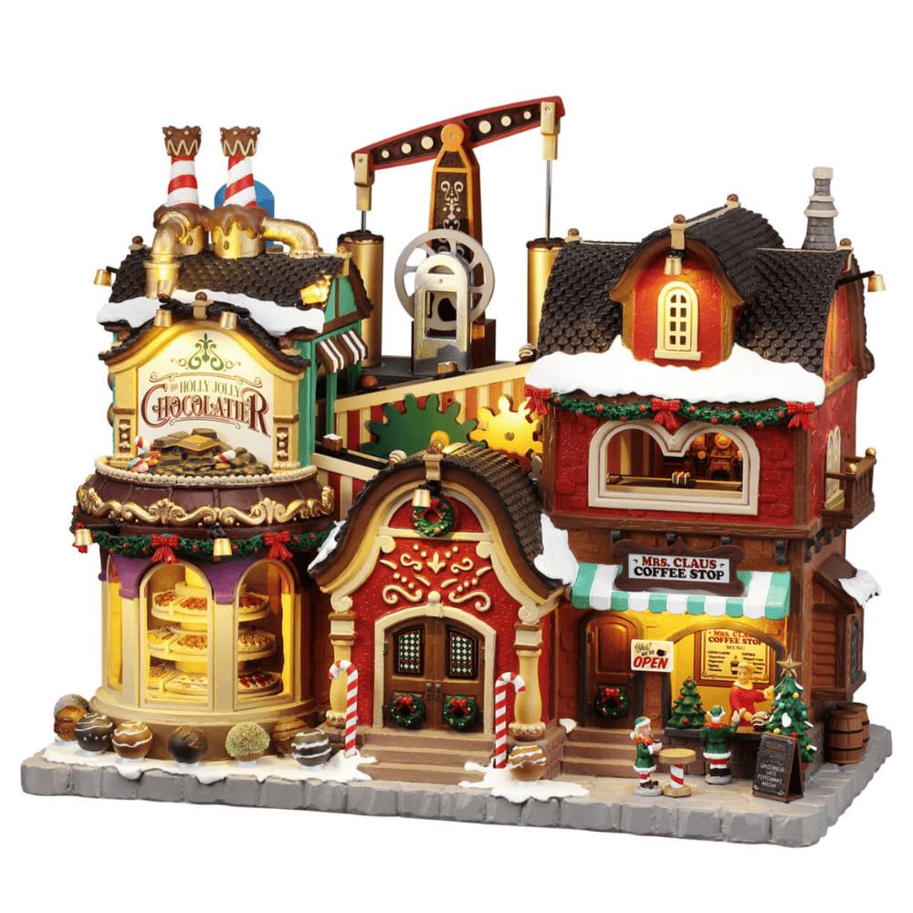 Lemax The Holly Jolly Chocolatier & Mrs. Claus Coffee Shop - Lemax Noel Köyü Modeli