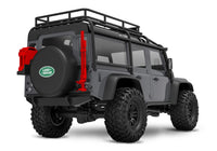 [Dış] Traxxas TRX-4M Defender - arkadan görünüm, yedek lastik ve yakıt bidonu