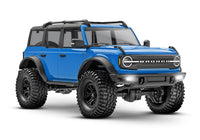 [Dış] Traxxas TRX-4M Bronco - mavi araç ön çaprazdan stüdyo görünümü