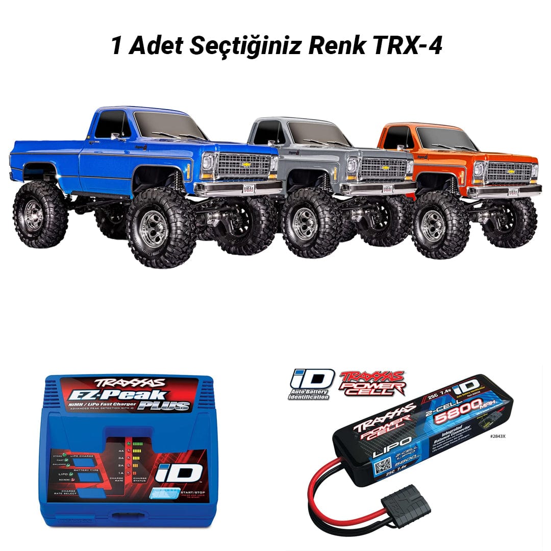 [Dış] Traxxas K10 Cheyenne - renk seçenekleri ve şarj-batarya seti görseli