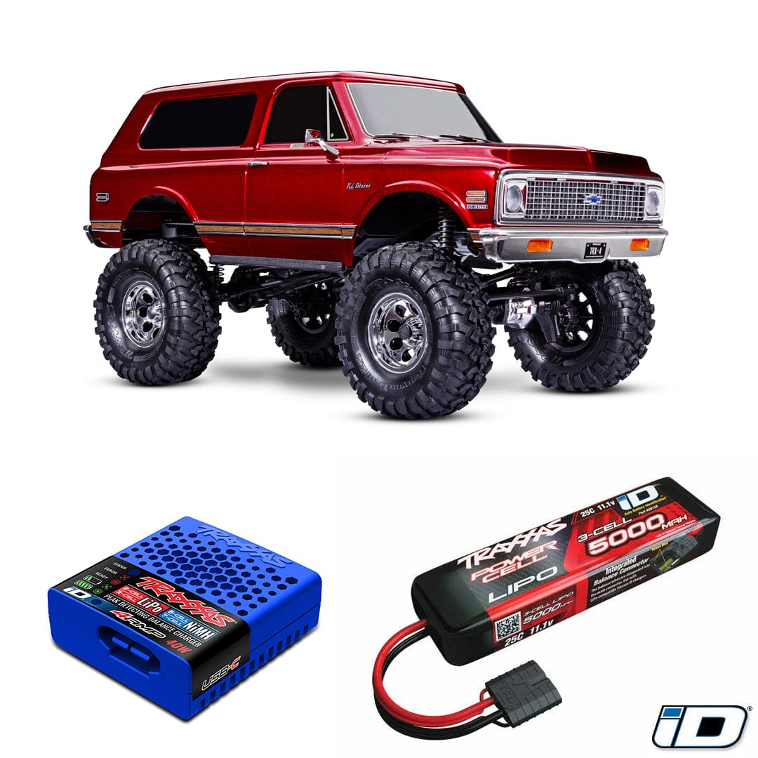 [Dış] Traxxas K5 Blazer Combo - kırmızı set Traxxas iD şarj ve batarya ile