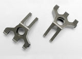 6061-T6 Titanium-Anodized Aluminum Stub Axle Carriers (rear)