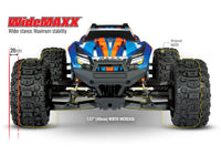 [Boyut] Traxxas Wide Maxx - WideMaxx önden diyagram 40mm genişlik karşılaştırma