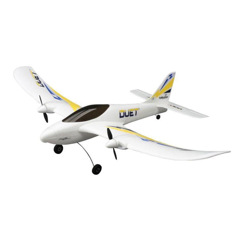 [Dış] HobbyZone Duet RTF - Genel perspektif görünüm, çift motorlu eğitim uçağı