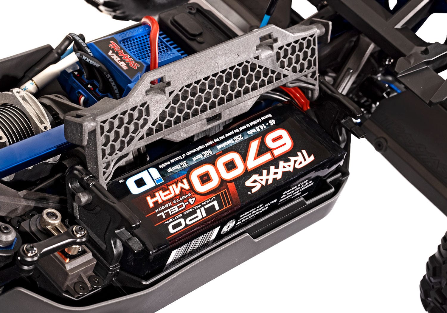 [Motor] Traxxas Sledge - batarya yuvası ve LiPo batarya detayı