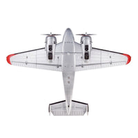 [Dış] E-flite Beechcraft D18 1.5m - Alttan görünüm, iniş takımları ve kanat detayı