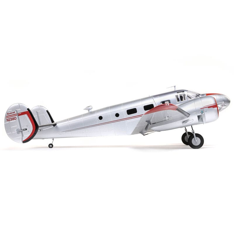 [Dış] E-flite Beechcraft D18 1.5m - Yandan profil görünüm, tam boy