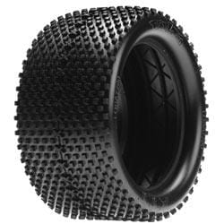 1/8 Truggy-XTT Tires, Blue with Foam: 8T (2)