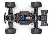 [Motor] Traxxas XRT 4WD - şasi üstten görünüm, batarya, ESC ve motor yerleşimi