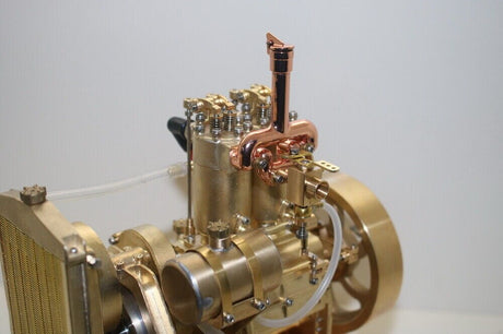 Microcosm Dikey Çift Silindirli Benzinli Motor H74