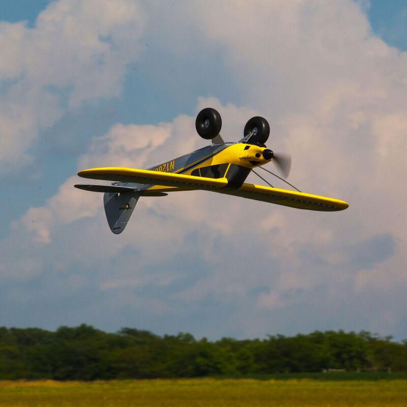 [Havada] HobbyZone Carbon Cub S 2 1.3m - Ters dönüş manevrasında uçuş