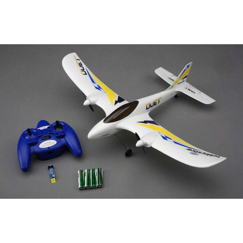 [Detay] HobbyZone Duet RTF - Kutu içeriği, kumanda ve piller dahil tam set