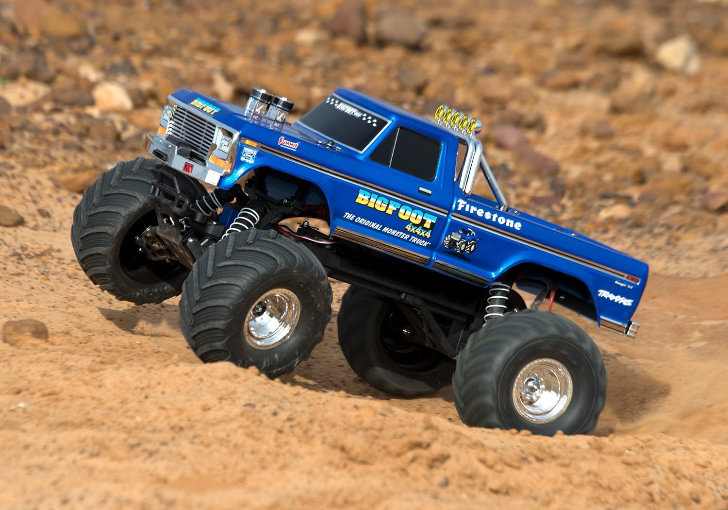 [Action] Traxxas Bigfoot No.1 - kayalık arazide outdoor aksiyon