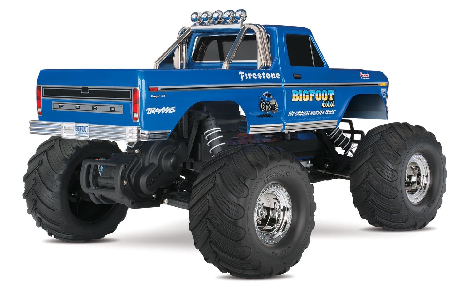 [Dış] Traxxas Bigfoot No.1 - stüdyo arkadan görünüm, Ford tampon