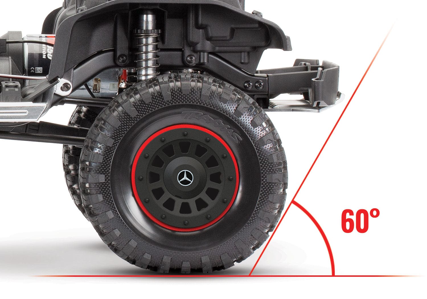 [Motor] Traxxas G63 6x6 - tekerlek, jant ve amortisör 60 derece tırmanma açısı